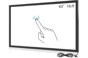 Senisway 43 Inch Multi 10 Points IR Touch Screen Overlay,IR Infrared Touch Frame Driver Free with USB Interface