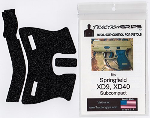 Tractiongrips grip overlay decal for springfield xd9, x…