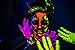 8 x UV Body Paint Black Light Make-Up Bodypainting Neon Blacklight Bodypaint Face Paints