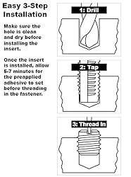 E-Z LOK EZ-329-6 Thread Repair Kit for Metal Carbon