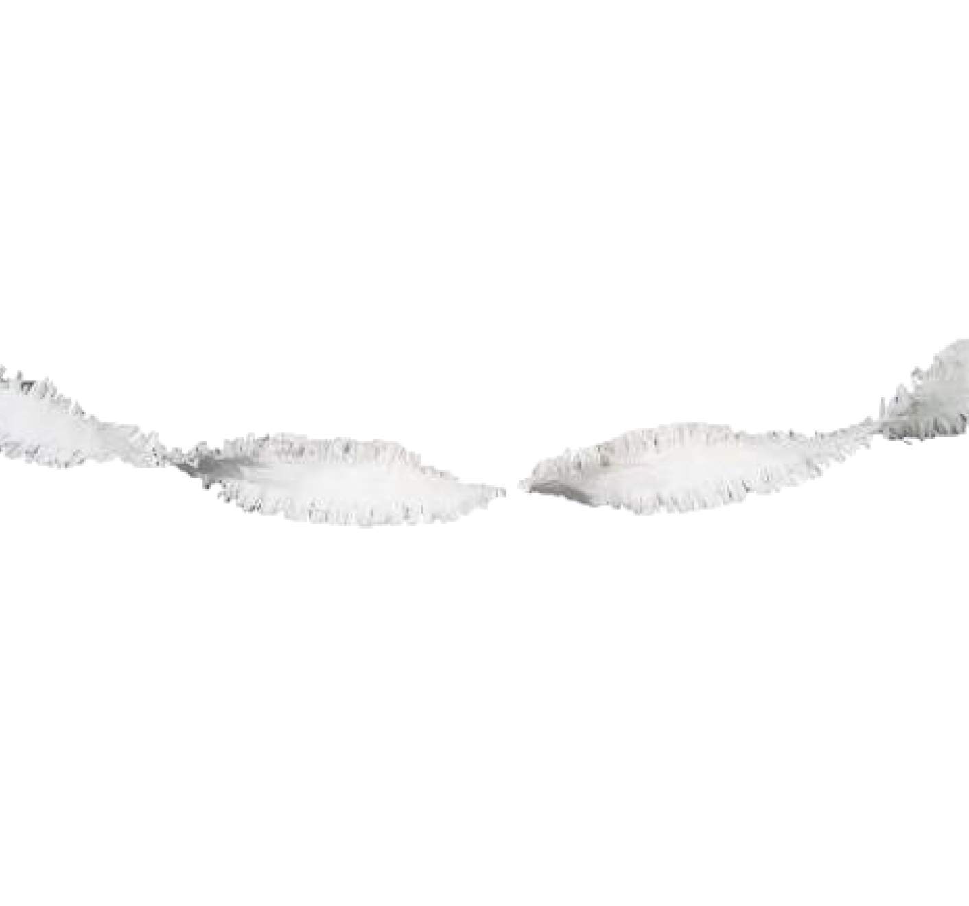 Folat Paper Garland 6 m White