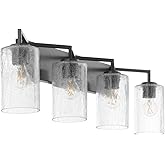 Quorum Lighting 5174-4-59 Merrick Vanity, 4-Light 400 Total Watts, Matte Black