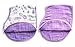 Baby Bibs,Baby Burp Cloth,Baby Feeding Drooling Teething Bibs With Snap 2 Pack(Purple,23.5''x 9'')