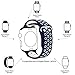 Ostart 42mm Replacement Band/Strap for Apple Watch Nike+, Sport Soft Silicone Wrist Strap with Ventilation Holes for iWatch Series 1 2,M/L Size(Black+White)