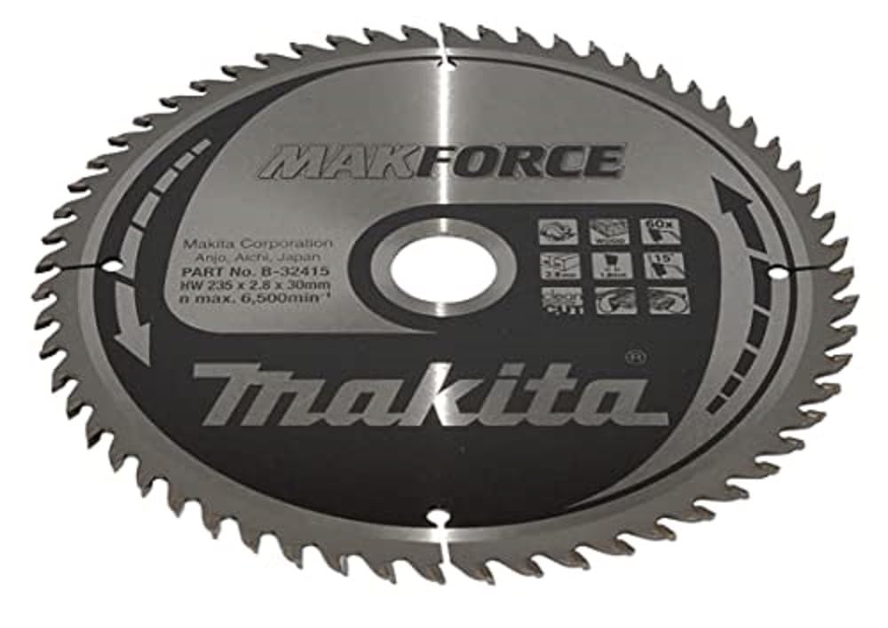 Makita B-32415 MAKFORCE TCT Saw Blade 235x30x60T