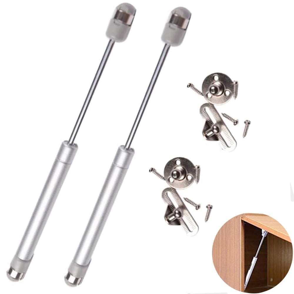yyuezhi 2 Piece Gas Spring Strut Gas Spring Strut Damper Hinge Cabinet Cupboard Box Spring Hinge Gas Pressure Damper 100 N Compression Spring Struts Gas Springs Cupboard Door Soft Close Hinge