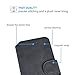 iPhone 7 Case, SAVFY [Card Slot][Kickstand][Magnetic Closure] PU Leather Wallet Case Protective Flip for Apple iPhone 7 4.7'' - Black