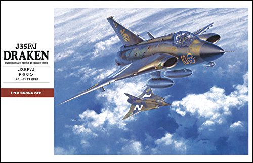 J35-F/J Draken Swedish Interceptor 1/48 Hasegawa
