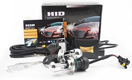 H4 4300K 55W Xenon Hid Conversion Kit with Slim Ignitor Digital Ballasts Hids lights kits - 2 Year Warranty