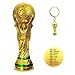 Tankership 2018 World Cup Trophy Replica Soccer Fans Souvenir - 10.5 Inch Tall and World Cup Trophy KeyChain