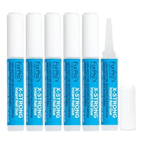 ForPro Professional Collection X-Strong Instant Nail Glue, Long-Lasting, Quick-…