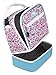 High Sierra Stacked Compartment Lunch Bag, Prairie Floral/Tropic Teal/White