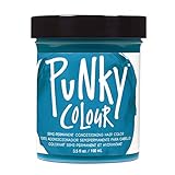 Punky Turquoise Semi Permanent Conditioning Hair Color, Vegan, PPD and Paraben Free, lasts up to 25 washes, 3.5oz
