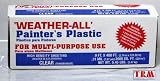 TRM Manufacturing HD9 Weatherall Painter's Plastic, Roll Size 9' X 400', Polythelene