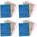 Smead Project Jackets, Letter, Poly, Clear/Translucent: Blue/Green/Yellow, Pack of 5, 4 Packs