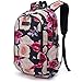 Tzowla Business Laptop Backpack Water Resistant Anti-Theft with USB Charging Port and Lock 15.6 Inch Computer Backpacks for Men, Women, Casual Hiking Travel Daypack (Flower)