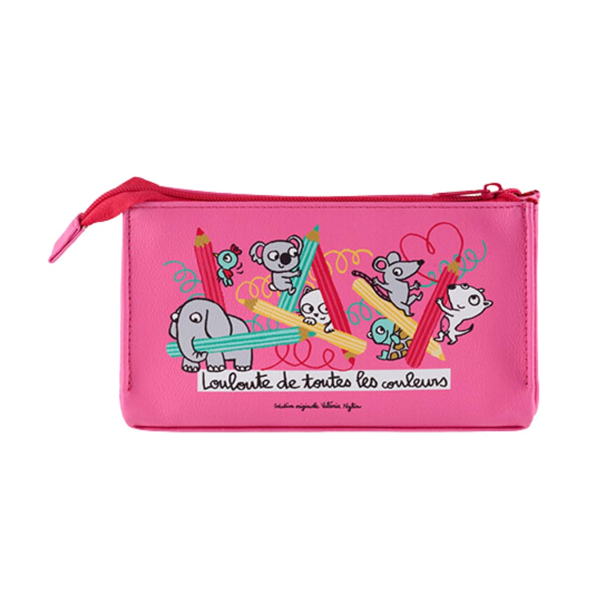 DLP - Helen Louloute Pencil Case, Bright Blue, 20x 5 x11 cm, Modern