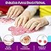 Lilizhou Clear Crystal Mud Toy Putty Making Kit for Kids and Adults, Stretchy Slime Stress Relief for girls, Super Soft and Non-Sticky, 2 Pack