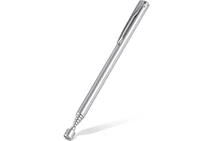 Rechabite 1 Piece 3.5LBs Telescoping Magnetic Pickup Tool, with Pen Clip Design, Magnet Stick Rod Extendable 5.1" to 25.4" for Men, Birthday, Father's Day, Christmas Gift