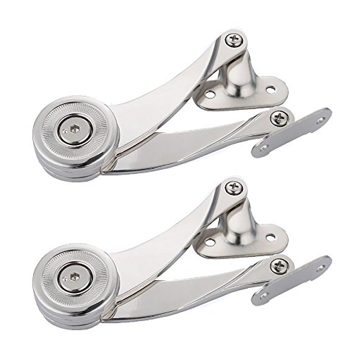 Folding Lid Support Hinge Damper Buffer Soft Close Kit Maximum Open Angle 110 Degree(Pack of 2)