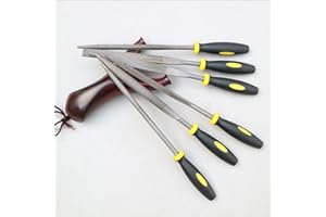 6PCS 140mm Mini Metal Rasp Needle Files Set Wood Carving Tools for Steel Woodworking Hand Filing