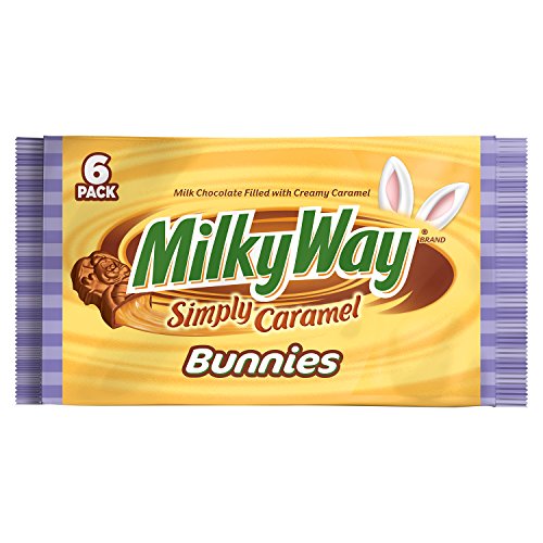 MILKY WAY Simply Caramel Easter Bunny Candy Bar 6.6-Ounce 6-Count Pack