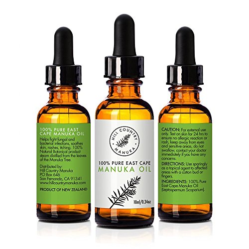 Hill Country 100% Manuka Oil 10X Potency of Tea Tree Oil 10ml