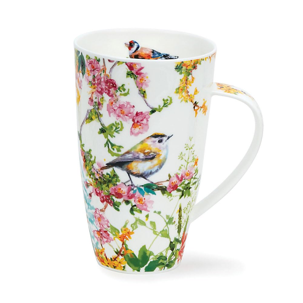 Dunoon Henley 0.6 Litre Fine Bone Chiana Mug Morning Song Blue Tit and Goldcrest (Goldcrest)
