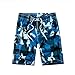 Men's Swim Trunks Quick Dry Camo Board Shorts Daily Beach Shorts with Pockets