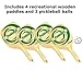 Verus Sports TG415 Deluxe Portable Pickleball Set (Includes 4 Pickleball Paddles, Balls and Net)