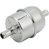 3/8in High Fuel Filter Inline Hose 9746 Chrome Universal Replacement