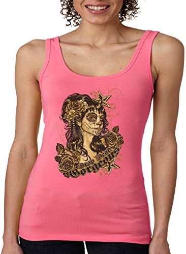 Juiceclouds | Drop Dead Gorgeous JUNIORS Tank Top S-2XL (Hot Pink, M)