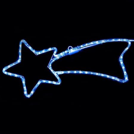 Stella Cometa Luminosa Di Natale.Bakaji Stella Cometa Luminosa 65 Cm In Tubo Luminoso A Led Blu Effetto Flashing Luce Blu Esterno Interno Decorazioni Natalizie Amazon It Casa E Cucina