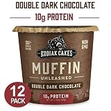 Kodiak Cakes Minute Muffins, Double Dark Chocolate, 2.36 Ounce (Pack of 12) (Packaging May Vary)