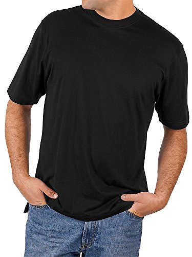 Cotton and Silk Short Sleeve T-Shirt 