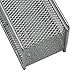 Magnetic Storage Baskets File Holder Metal Mesh 4Pcs 1 Set Magnetic Sturdy Mesh Desk Tray/File Organizer/Office Supply Caddy/Letter Holder/Magnet Basket, Silver