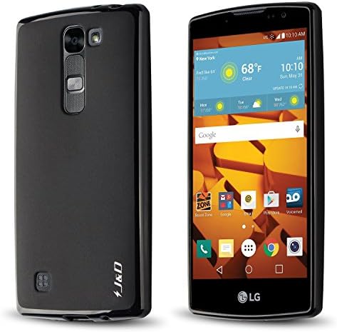 LG Volt 2 Case, J&amp;D [Drop Protection] Volt 2 Case [Slim Cushion] Shock Resistant Protective Premium Jelly Case Slim Case for LG Volt 2 (Black)
