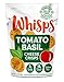 Whisps Tomato Basil Cheddar Cheese Crisps | Back to School Snack, Crunchy Keto Snack Food, Gluten Free, Sugar Free, Low Carb, High Protein Snack | 2.12oz (6 Pack)
