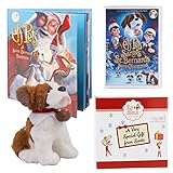 Elf on The Shelf Elf Pets Gift Set - Saint Bernard Plush, Storybook and DVD Movie Santa’s St. Bernards Save Christmas - with Limited Edition Official Gift Box - Ages 3+