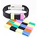 MDW Silicon Fastener Ring for Fitbit Alta/Flex/Vivosmart (21 Pack Mixed Color)-Secure Your Wristband in Style !