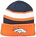 New Era NFL Denver Broncos Rib Start Cuff Beanie, One Size, Orange