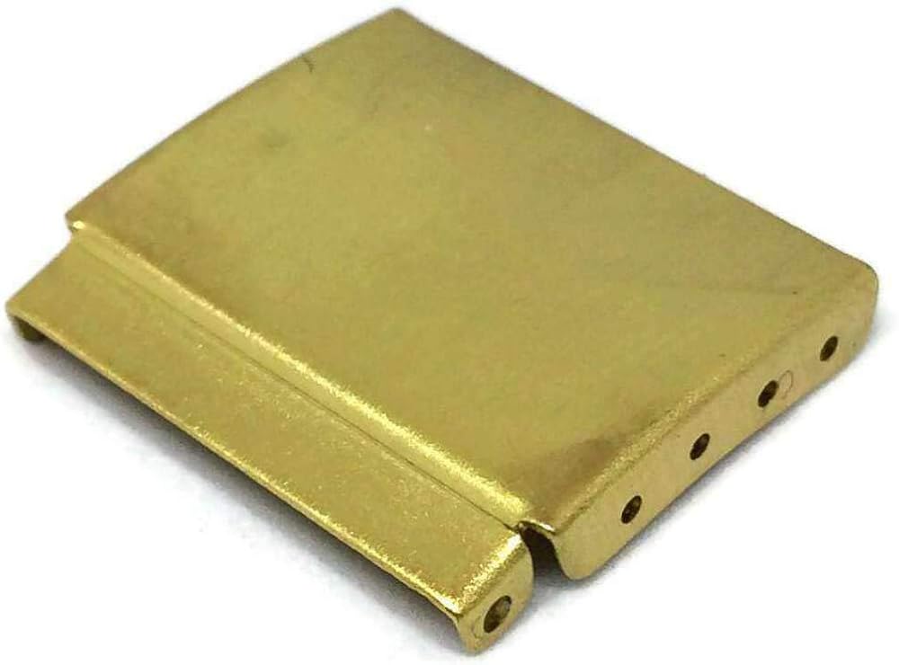 Watch Bracelet Extenders for 3 Fold Clasp Covers Gold Plated Size 12mm