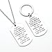 Nzztont 2PCs Inspirational Gifts For Friends Always Remember You Are Braver Stronger And Smarter Necklace Keychain Set