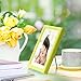 BOJIN 4x6 Inch Picture Frames Plastic Table Top Photo Frame 10x15 CM- Yellow