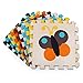 Meiqicool Baby Crawling Mat Puzzle Play Foam Tiles Non Toxic Playmat Floor Mats for Tummy Time,P010G