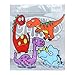 Deluxe Dinosaurs Flexible Gel Clings – Double XL Set 2 Full Sheets Reusable Window Clings for Kids - Incredible Gel Decals of a Jurassic World, T-Rex, Raptor, Brontosaurus, Tyrannosaurus, Stegosaurus