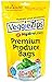 VeggieZips Premium Produce Bags by Bluapple The Experts in Produce Storage: 10 Bags + 10 HydroLiners to Keep Produce Fresh Longer - Reusable Bags Green Living, Helps to Control Humidity