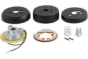 FOREVERSHARP 3-Hole Matte Black Hub Adapter Installation Kit B01 for Aftermarket Steering Wheels