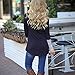 GONKOMA Women O-Neck Long Sleeve Blouse Pullover Tops Casual T Shirt Sweatshirt Shirt Tee (S, Blue)
