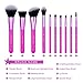 Docolor Makeup Brushes,10 Pieces Lavender Star Makeup Brush Set Professional Face Powder Foundation Blending Contour Eye Shadow Eyebrow Make Up Brushes Kit